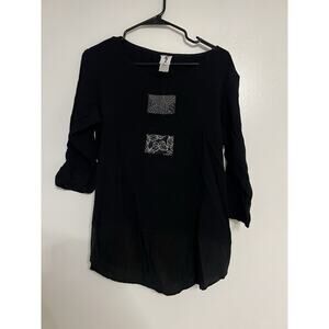 Yasuko Kurisaka Black Tunic Women’s M/L